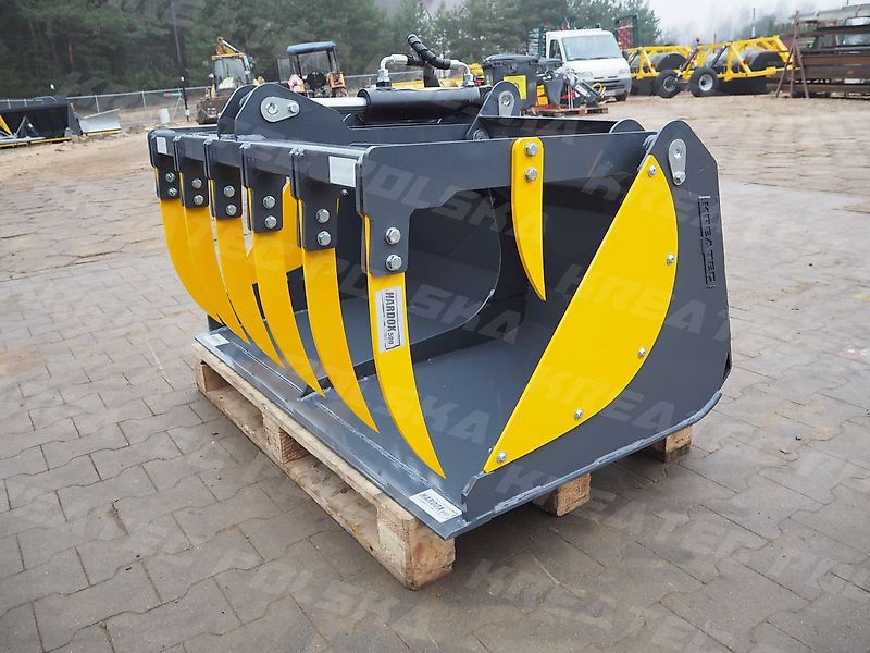 KREATEC Schaufel mit Niederhalter/ Krokoschaufel/ Reißschaufel 1,2m, mit Hardox 500