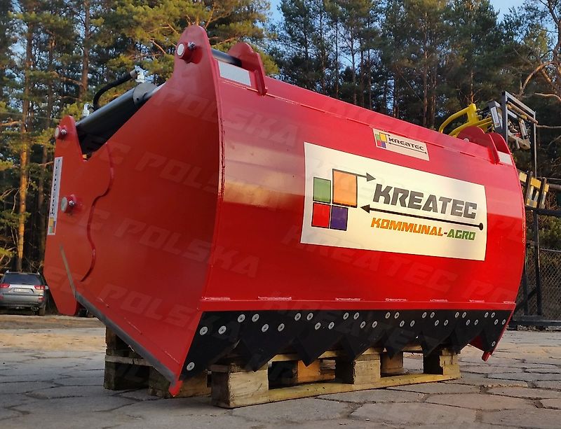 KREATEC Silagebeissschaufel / Silageschneidzange / Silageschneider 2,4m mit 3 Zylindern, mit Hardox
