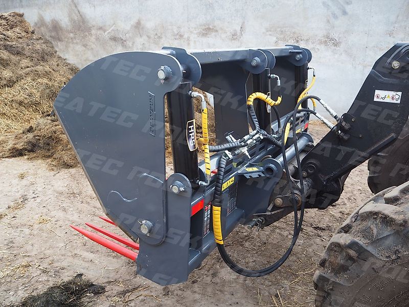 KREATEC Silagebeissschaufel / Silageschneidzange / Silageschneider 2,4m mit 3 Zylindern, mit Hardox