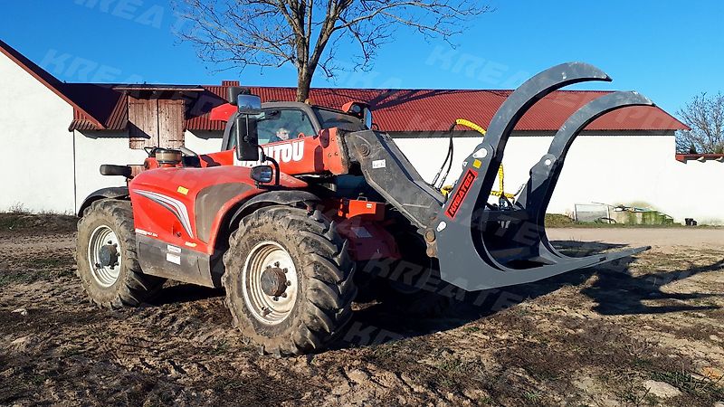 KREATEC Poltergabel doppelt / Forstgreifer/Holzzange/Holzgreifer