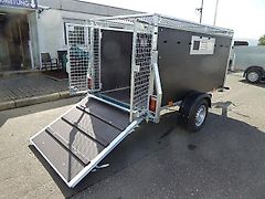 vezeko AGRA 13.2 Schafe Ziegen Kleinvieh Kombirampe/-türe Treibgitter 3 x Lüftungen 252x125x120cm 1,3 t