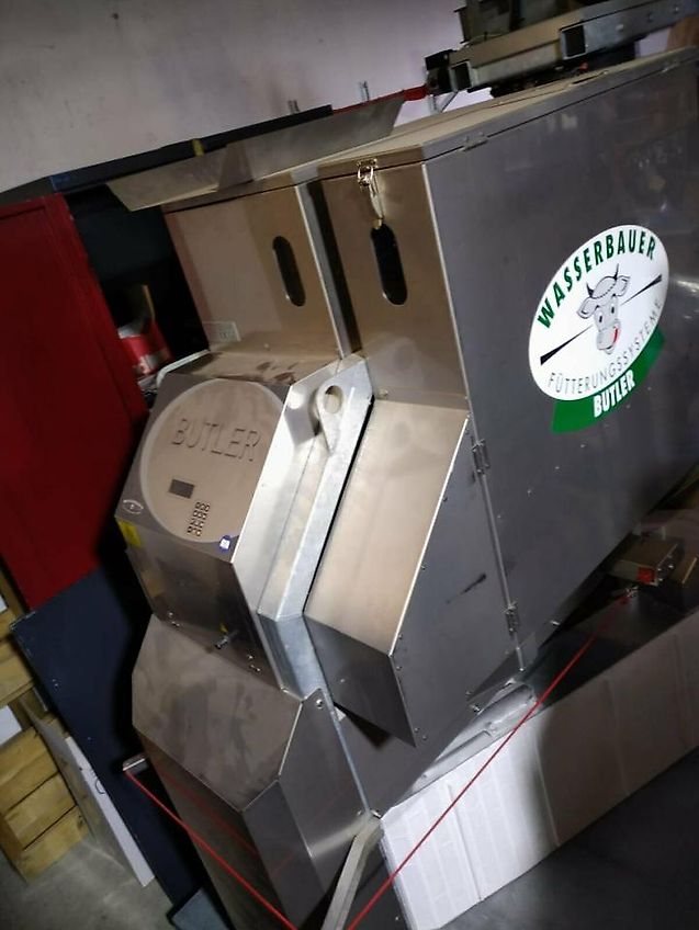 Futterschieber,Wasserbauer, Butler Silber,Silver, Gebraucht