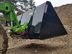 KREATEC Schaufel 2 XL 1,8 bis 3,0m, Teleskoplader, mit Hardox 500 Schurfleiste 20 mm