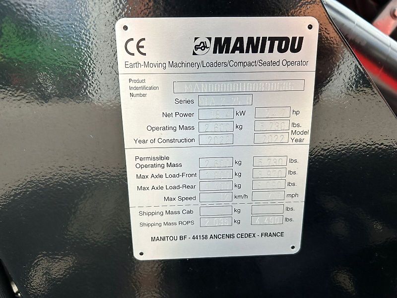 Manitou Hoflader MLA 2-25