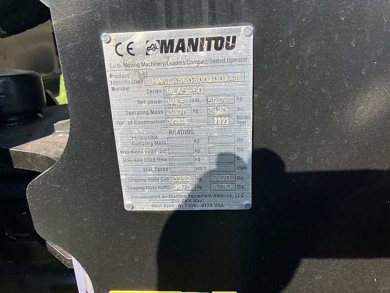 Manitou MLA5-60 Knicklader