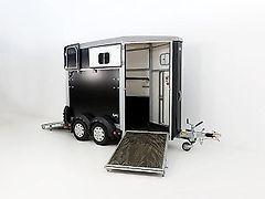 Ifor Williams Pferdeanhänger HB403|1,5er|schwarz