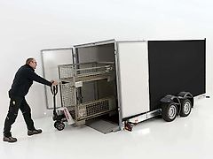 vezeko Koffer-Absenkanhänger 177x395cm Höhe:190cm 3,5t|schwarz